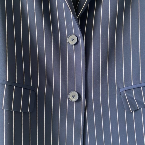 Navy Pinstripe Babton Blazer - Picture 3 of 7